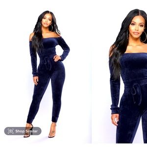 Velour jumpsuit